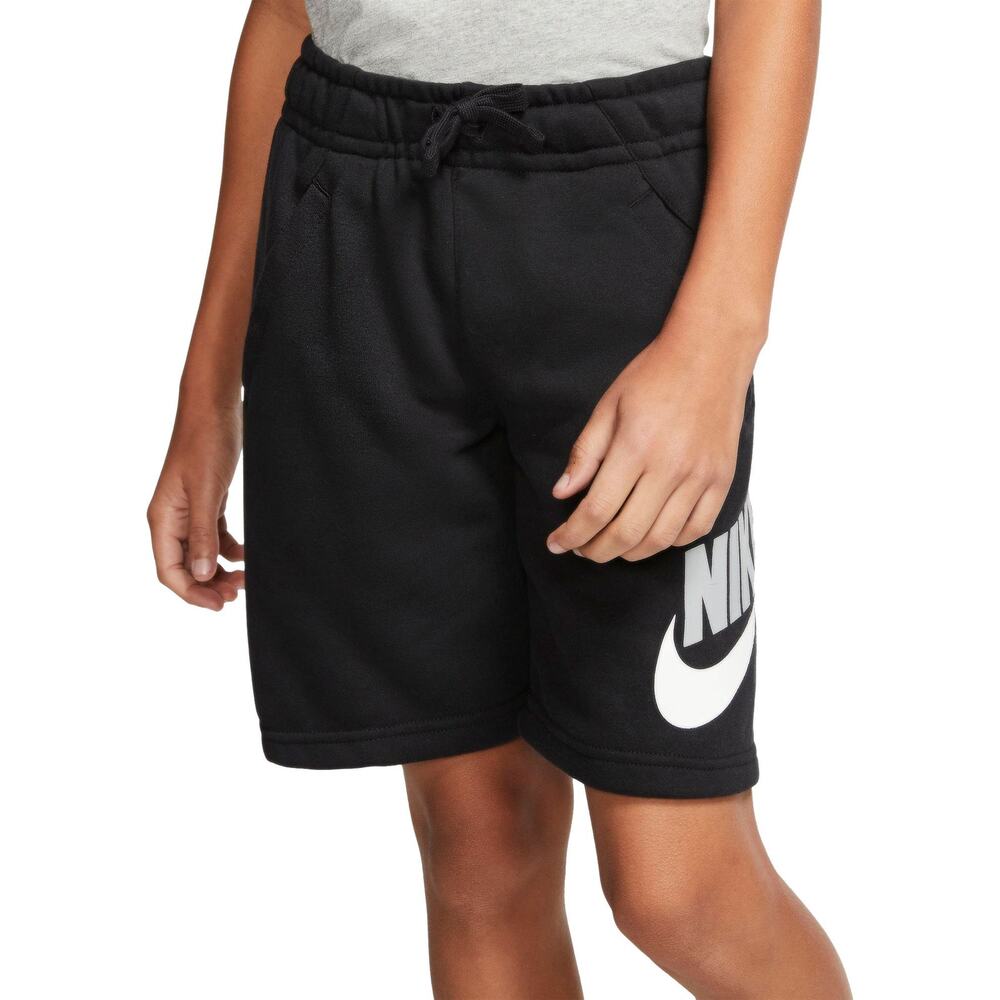 NWT Nike Kids 7-20 Nike Club Fleece Shorts, Boy's, Size: Small PLUS, black